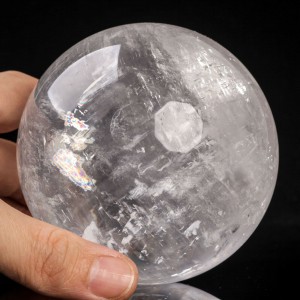 Kryształ Diamentowy Wielka Kula Lodu Tęczowy Pryzmat - Kalcyt Szlachetny 4670 ct